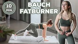 Workout gegen BAUCHFETT | 10 Min. HIIT Bauch Fatburner für Zuhause
