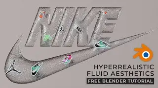 💦🏀 CREATE FLUID NIKE LOGO AESTHETICS WITH STICKERS 🏀💦 INSPIRED BY VINCENT SCHWENK - BLENDER TUTORIAL