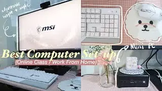 🖥  Best Computer Set-Up for Online Class & Work From Home | MSI PRO MP271QP MONITOR REVIEW