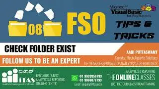 VBA TIPS AND TRICKS - ENGLISH | 08 FSO - CHECK FOLDER EXIST
