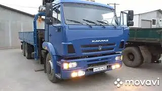 обзор камаз 65117 с новым манипулятором