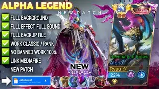 Script Skin Alpha Legend - Revenant of Roses No Password | Full Effect Voice | Patch Terbaru