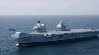 HMS QUEEN ELIZABETH Launches F-35 LIGHTNING II's