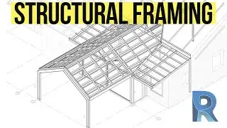 Revit Structural Framing Tutorial - Roof Framing with Beam Systems