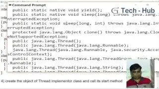 creating thread using Thread class