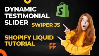 Dynamic TESTIMONIAL SLIDER section using SWIPER JS | Shopify Testimonial Slider (Without App)