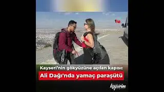 Ali Dağı'nda yamaç paraşütü