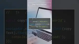 JS - How to copy text to clipboard with JS 