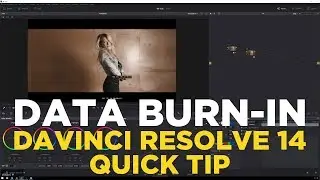 Timecode Overlay/Data Burn In - Davinci Resolve 14 Tutorial/Quick tip
