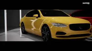Made a car in a showroom in Unity. [Realtime Lighting]