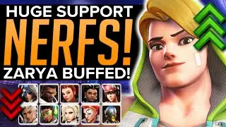 ALL 10 Support Heroes NERFED! & HUGE Zarya BUFFS!