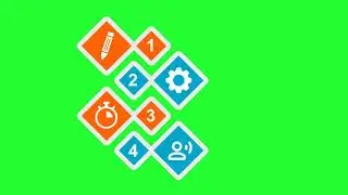 Infographics green screen