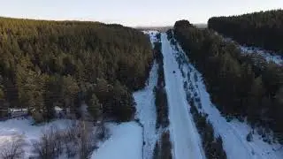 Дорога В.Авзян - Кага с высоты птичьего полёта