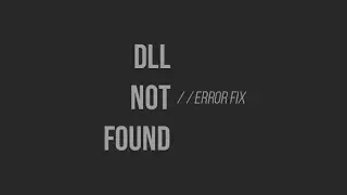 FIX Any Missing .dll File Error (d3dx9_39.dll not found FIXED)