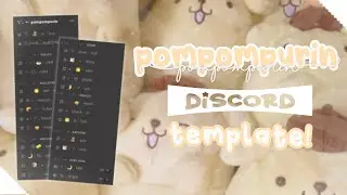 ｡˚⋆🧸﹕ aesthetic sanrio pompompurin discord server template FREE 、ely. °｡˚✿