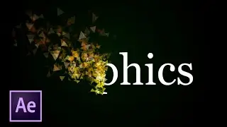 How to create Particles Text no Plugins with After Effects Tutorial