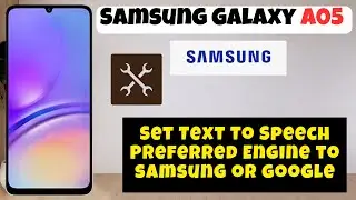Set Text To Speech Preferred Engine to Samsung Galaxy A05 || How to set text to speech settings