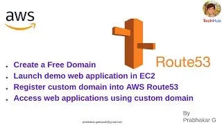 AWS Route53 | create custom domains | Access EC2 web app using custom domain