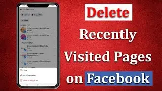 How to Delete Recently Visited Pages on Facebook | Delete Recently Visited Pages from Facebook 2021