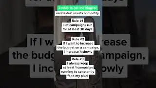 Follow these rules to achieve Spotify success!