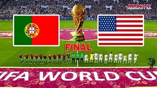 PES 2021 - PORTUGAL vs USA - Final FIFA World Cup 2022 - Full Match eFootball