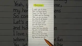 sia snowman lyrics