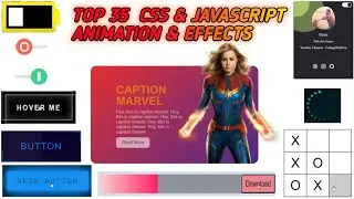 Top CSS & JavaScript Animation & Hover Effects | CodingWithFun