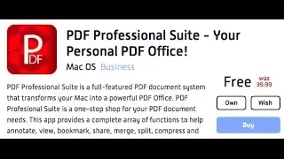 FREE for limited time only! - PDF Professional Suite