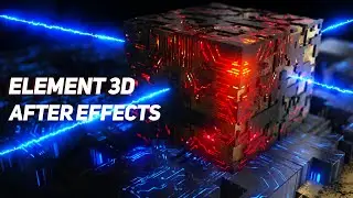 After Effects Element 3D Tutorial - Lighting Cube Animation