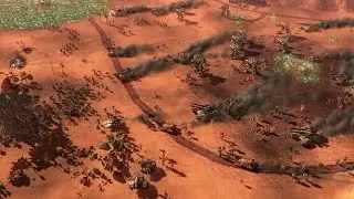 A round in the desert | C&C 3: Kanes Wrath, 2v2 Vs Brutal Random Ai, Multiplayer gameplay - 2023