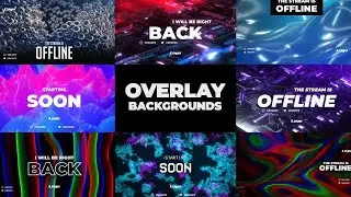 Twitch Overlay Background Pack After Effects Templates