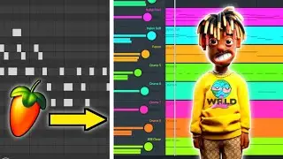 how to guitar beats from scratch / juice wrld type beat on fl studio mobile