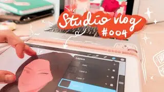 studio vlog 004 ✦ drawing on procreate & redecorating my nintendo ds