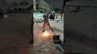 Файер шоу на площади Юности в Ярославле