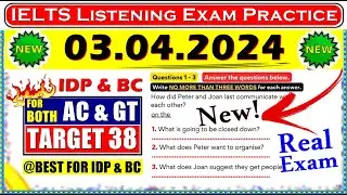IELTS LISTENING PRACTICE TEST 2024 WITH ANSWERS | 03.04.2024