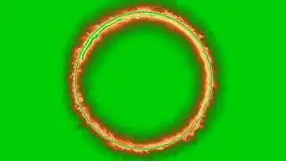 Green Screen Logo Fire Circle Animation effect No Copyright HD Footage♏