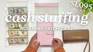 CASH ENVELOPE STUFFING | NOVEMBER 2024 PAYCHECK #1 | Budget With Me | MONETS MONEY