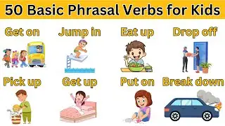 English Vocabulary | 50 Basic Phrasal verbs with sentence | listen and practice |  