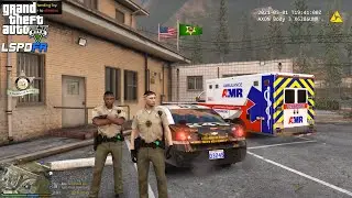 GTA V - LSPDFR 0.4.8🚔 - LSSD/LASD - Sheriff Patrol - Security Guard Request Assistance - 4K