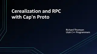 Cerealization and RPC with Cap'n Proto