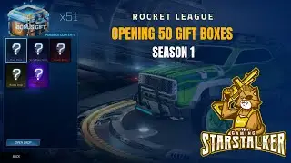 Rocket League opening 50 gift boxes