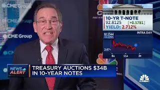 Treasury auctions $34B in 10-year notes