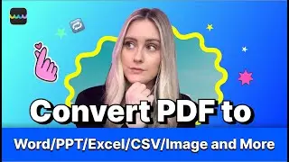 How to Convert PDF to Word/JPG/Excel/PPT/TXT?