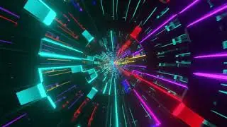 Abstract Background Video 4k VJ LOOP NEON Color Changing Compilation Tunnel Calm Visual ASMR