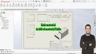 link material in solidworks Bill of material