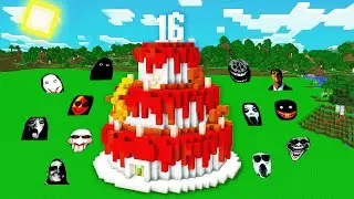SURVIVAL CAKE BASE JEFF THE KILLER and SCARY NEXTBOTS in Minecraft - Gameplay - Coffin Meme