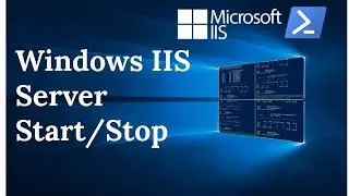 How to stop and start a website in IIS on a Windows 10