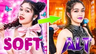 Soft Girl Became Alt Girl! I Don't Want To Be Bullied At School!