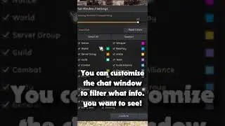 Quick Tips #7 Customize Chat Filter [Black Desert Online 2022]