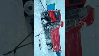 Ман TGS вытягиваем с сугроба